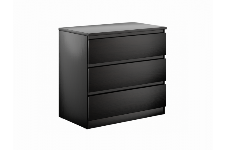 9.05.02.040.5 MALTA комод 3 ящика без доводчиков 80х76 Дуб Венге RU