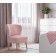 Кресло Унельма светло-розовый, ткань рогожка от производителя ИКЕА
