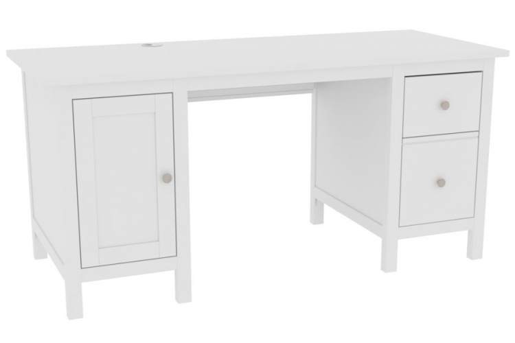 Стол письменный 12 «Кантри» арт.410035002300 /Белый лак/