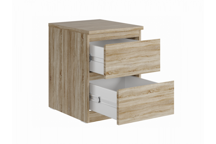 9.05.03.010.3 MALTA тумба 2 ящика без доводчиков 40х54 сонома RU-1