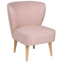 Стул Унельма светло-розовый, ткань рогожка