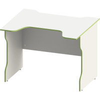 Стол компьютерный ВАРДИГ K2 100x82, белый/лайм Стол компьютерный ВАРДИГ K2 100x82, белый/лайм