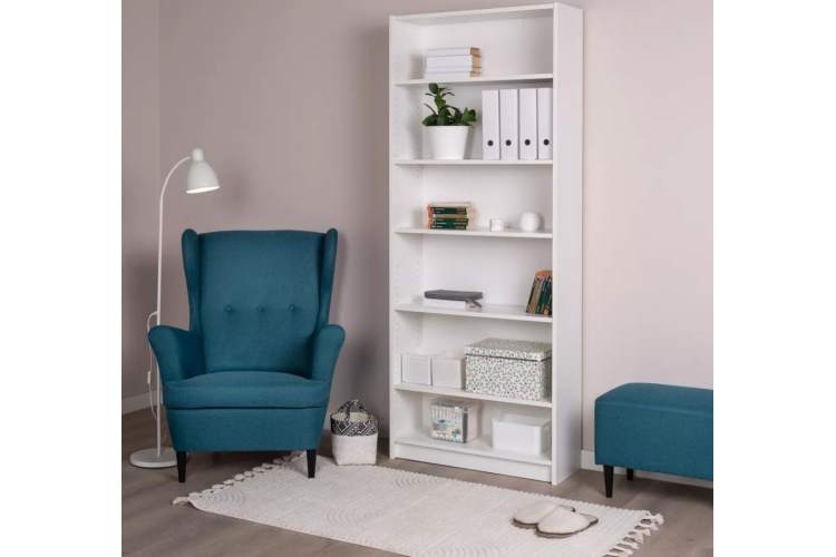 Стеллаж БИЛЛИ / ВАРМА СТЭНД 80 стеллаж 78х198х28, белый ИКЕА-1