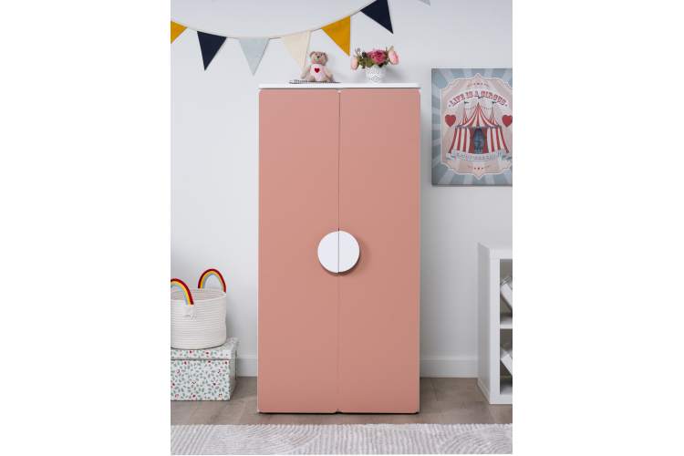 СТУВА / ПИКСИ шкаф распашной с 2 дверьми и полкой 60х57х123, мечтательный пион-3