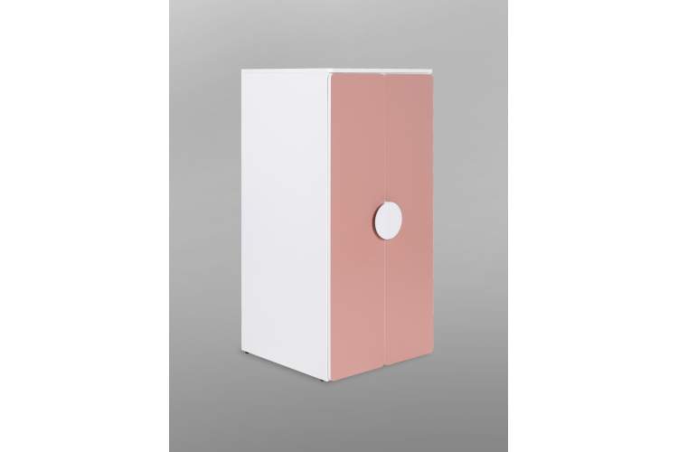 СТУВА / ПИКСИ шкаф распашной с 2 дверьми и полкой 60х57х123, мечтательный пион