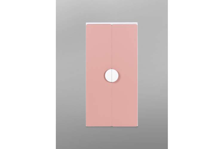 СТУВА / ПИКСИ шкаф распашной с 2 дверьми и полкой 60х57х123, мечтательный пион-1