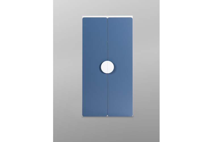 СТУВА / ПИКСИ шкаф распашной с 2 дверьми и полкой 60х57х123, озорной василек-1