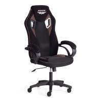 Кресло PILOT (24) флок/ткань, черный/черный/коричневый, 35/TW-11/6 Кресло PILOT (24) флок/ткань, черный/черный/коричневый, 35/TW-11/6