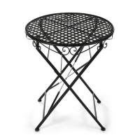 Стол Secret De Maison Patio стальной сплав, 60Dх70см, черный Стол Secret De Maison Patio стальной сплав, 60Dх70см, черный