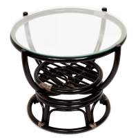 Столик журнальный со стеклом "BENOA" 5005 Antique brown (античный черно-коричневый) Столик журнальный со стеклом "BENOA" 5005 Antique brown (античный черно-коричневый)