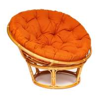 Кресло PAPASAN/ПАПАСАН 23/01 W /с подушкой/ диаметр подушки 122 см, 115х101х104 см, Honey (мед), ткань Оранжевый, С 23 Кресло PAPASAN/ПАПАСАН 23/01 W /с подушкой/ диаметр подушки 122 см, 115х101х104 см, Honey (мед), ткань Оранжевый, С 23