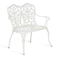 Скамья Secret De Maison Symphonie алюминиевый сплав, 95х56х92см, butter white Скамья Secret De Maison Symphonie алюминиевый сплав, 95х56х92см, butter white