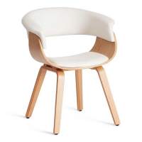 Стул VIMTA (mod.8021) дерево / экокожа, 69х56х77 см, натуральный/белый Стул VIMTA (mod.8021) дерево / экокожа, 69х56х77 см, натуральный/белый