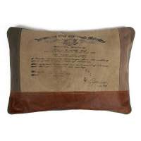 Подушка Secret De Maison THOMAS ( mod. M-7043 А ) кожа буйвола / ткань хлопок, 62х4х41см, коричневый, ткань: винтаж Подушка Secret De Maison THOMAS ( mod. M-7043 А ) кожа буйвола / ткань хлопок, 62х4х41см, коричневый, ткань: винтаж