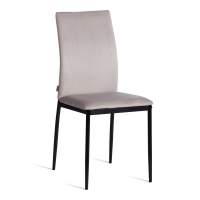 Стул CAPRI (mod. BC565-DC) / 1 шт. в упаковке металл, флок, 43 х 53 х 92 см, Light grey (светло-серый) HLR14 / черный Стул CAPRI (mod. BC565-DC) / 1 шт. в упаковке металл, флок, 43 х 53 х 92 см, Light grey (светло-серый) HLR14 / черный