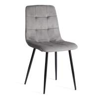 Стул CHILLY (mod. JSC-220) / 1 шт. в упаковке Велюр/металл , 44,5х52,5х88 см, Dark grey (темно-серый) HLR24 / черный Стул CHILLY (mod. JSC-220) / 1 шт. в упаковке Велюр/металл , 44,5х52,5х88 см, Dark grey (темно-серый) HLR24 / черный