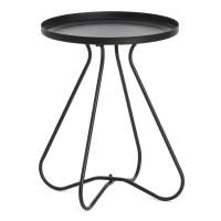 Столик журнальный GLAND 1 шт. в упаковке металл, 40*40*45см, черный Столик журнальный GLAND 1 шт. в упаковке металл, 40*40*45см, черный