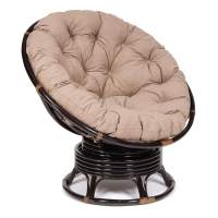 Кресло-качалка PAPASAN/ПАПАСАН w 23/01 B /с подушкой/ 115х78х104 см, Antique brown (античный черно-коричневый), экошерсть Коричневый, 1811-5 Кресло-качалка PAPASAN/ПАПАСАН w 23/01 B /с подушкой/ 115х78х104 см, Antique brown (античный черно-коричневый), экошерсть Коричневый, 1811-5