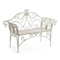 Скамья Secret de Maison BEAUJOLAIS (mod. PL08-8574) металл, 136х46х96см, белый антик (antique white) Скамья Secret de Maison BEAUJOLAIS (mod. PL08-8574) металл, 136х46х96см, белый антик (antique white)