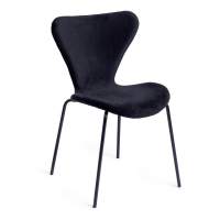 Стул Стул Jacobsen SOFT (mod DC 103) / 1 шт. в упаковке металл/флок, 59x45.5x84.5, черный Стул Стул Jacobsen SOFT (mod DC 103) / 1 шт. в упаковке металл/флок, 59x45.5x84.5, черный
