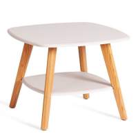 Журнальный стол RIO мдф, 65х65х50 см, крем/дуб светлый в гостиную