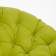 Кресло PAPASAN/ПАПАСАН 23/01 W /с подушкой/ диаметр подушки 125 см, 115х101х104 см, Antique brown (античный черно-коричневый), флок Олива, 23