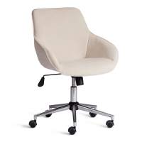 Кресло DUBLIN хром вельвет, молочный