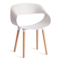 Стул QXX (mod. C1058-1) / 1 шт. в упаковке пластик/дерево, 60 х 53 х 81 см, White (Белый) 70029/ натуральный Стул QXX (mod. C1058-1) / 1 шт. в упаковке пластик/дерево, 60 х 53 х 81 см, White (Белый) 70029/ натуральный