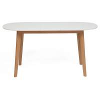 Стол обеденный раскладной BOSCO (Боско) основание бук, столешница мдф, 120+30*80см, Белый+Натуральный ( Бук) Стол обеденный раскладной BOSCO (Боско) основание бук, столешница мдф, 120+30*80см, Белый+Натуральный ( Бук)