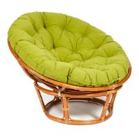 Кресло PAPASAN/ПАПАСАН 23/01 W /с подушкой/ диаметр подушки 125 см, 115х101х104 см, Cognac (коньяк), флок Олива, 23 Кресло PAPASAN/ПАПАСАН 23/01 W /с подушкой/ диаметр подушки 125 см, 115х101х104 см, Cognac (коньяк), флок Олива, 23