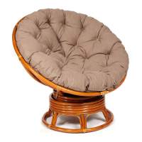 Кресло-качалка PAPASAN/ПАПАСАН w 23/01 B /с подушкой/ 115х78х104 см, Cognac (коньяк), экошерсть Коричневый, 1811-5 Кресло-качалка PAPASAN/ПАПАСАН w 23/01 B /с подушкой/ 115х78х104 см, Cognac (коньяк), экошерсть Коричневый, 1811-5