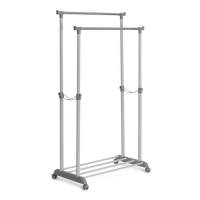 Вешалка JET металл, пластик, 86*44*166 см, темно-серый/светло-серый/хром Вешалка JET металл, пластик, 86*44*166 см, темно-серый/светло-серый/хром