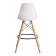 Стул барный Cindy Bar Chair (mod. 80) / 1 шт. в упаковке дерево бук/металл/пластик, 46х55х106 см, белый