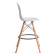 Стул барный Cindy Bar Chair (mod. 80) / 1 шт. в упаковке дерево бук/металл/пластик, 46х55х106 см, белый