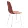 Стул BREEZE (mod. JSC-58) Велюр/металл , 44 х 53 х 86 см, Coral (коралловый) HLR44 / белый (Комплект из 4 шт.)