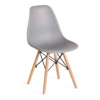 Стул CINDY (EAMES) (mod. 1801) / 2 шт. в упаковке дерево бук/металл/сиденье пластик, 45x51x82 см, Light grey (светло-серый) (Комплект из 2 шт.) Стул CINDY (EAMES) (mod. 1801) / 2 шт. в упаковке дерево бук/металл/сиденье пластик, 45x51x82 см, Light grey (светло-серый) (Комплект из 2 шт.)