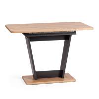 Стол обеденный FOX раздвижной ЛДСП, 68.6x110-145x75 см, Дуб артисан/Графит Стол обеденный FOX раздвижной ЛДСП, 68.6x110-145x75 см, Дуб артисан/Графит