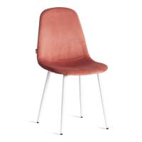 Стул BREEZE (mod. JSC-58) / 1 шт. в упаковке Велюр/металл , 44 х 53 х 86 см, Coral (коралловый) HLR44 / белый Стул BREEZE (mod. JSC-58) / 1 шт. в упаковке Велюр/металл , 44 х 53 х 86 см, Coral (коралловый) HLR44 / белый
