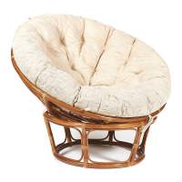 Кресло PAPASAN/ПАПАСАН 23/01 W /с подушкой/ диаметр подушки 129 см, 115х101х104 см, Pecan (орех), ткань Старт Кресло PAPASAN/ПАПАСАН 23/01 W /с подушкой/ диаметр подушки 129 см, 115х101х104 см, Pecan (орех), ткань Старт