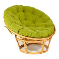 Кресло PAPASAN/ПАПАСАН 23/01 W /с подушкой/ диаметр подушки 125 см, 115х101х104 см, Honey (мед), флок Олива, 23 Кресло PAPASAN/ПАПАСАН 23/01 W /с подушкой/ диаметр подушки 125 см, 115х101х104 см, Honey (мед), флок Олива, 23