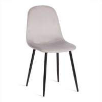 Стул BREEZE (mod. 4724) / 1 шт. в упаковке вельвет/металл, 44 х 53 х 87 см, Light grey (светло-серый) HLR14 / черный Стул BREEZE (mod. 4724) / 1 шт. в упаковке вельвет/металл, 44 х 53 х 87 см, Light grey (светло-серый) HLR14 / черный