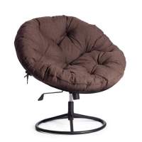 Кресло CLOUDE HOME рогожка/металл, 97х98х90-96см, коричневый, 3М7-147 Кресло CLOUDE HOME рогожка/металл, 97х98х90-96см, коричневый, 3М7-147