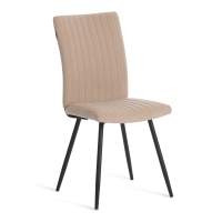 Стул обеденный Monte Carlo флок , бежевый/черный, 7, 50х55х93 Стул обеденный Monte Carlo флок , бежевый/черный, 7, 50х55х93