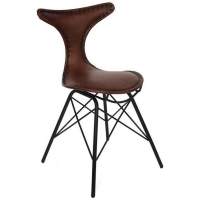 Стул Secret De Maison HORN ( mod. M-19852) металл/кожа буйвола, 49х56х81см, коричневый (Комплект из 2 шт.) Стул Secret De Maison HORN ( mod. M-19852) металл/кожа буйвола, 49х56х81см, коричневый (Комплект из 2 шт.)