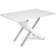 Стол ARNO (mod.EDT-H016) мдф high gloss, закаленное стекло, металл, 120х80х75см, Белый (White)