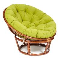 Кресло PAPASAN/ПАПАСАН 23/01 W /с подушкой/ диаметр подушки 125 см, 115х101х104 см, Pecan (орех), флок Олива, 23 Кресло PAPASAN/ПАПАСАН 23/01 W /с подушкой/ диаметр подушки 125 см, 115х101х104 см, Pecan (орех), флок Олива, 23