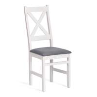 Стул CROSSMAN NEW, Многослойный березовый шпон, 41х40х100 см, white/велюр темно-серый (Комплект из 2 шт.) Стул CROSSMAN NEW, Многослойный березовый шпон, 41х40х100 см, white/велюр темно-серый (Комплект из 2 шт.)