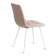 Стул CHILLY (mod. JSC-220) Велюр/металл , 44,5х52,5х88 см, Beige (бежевый) HLR8 / белый (Комплект из 4 шт.)