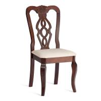 Стул - Афродита/ Aphrodite дерево гевея, 46х54х99см, Cappuchino , ткань кремовая с рисунком (А04) (Комплект из 2 шт.) Стул - Афродита/ Aphrodite дерево гевея, 46х54х99см, Cappuchino , ткань кремовая с рисунком (А04) (Комплект из 2 шт.)