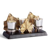 Подсвечник Secret De Maison MAPLE1 ( mod. 9373 ) алюминиевый сплав, 26x12x14,5 см, золотой, черный/gold, black powder coated Подсвечник Secret De Maison MAPLE1 ( mod. 9373 ) алюминиевый сплав, 26x12x14,5 см, золотой, черный/gold, black powder coated